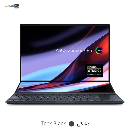لپ تاپ ایسوس 14.5 اینچی مدل Zenbook Pro 14 Duo OLED UX8402VU i7 13700H 16GB 1TB RTX4050 - ASUS Zenbook Pro 14 Duo OLED UX8402VU i7 13700H 16GB RAM 1TB SSD RTX4050