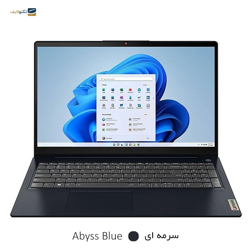 لپ تاپ لنوو 15.6 اینچی مدل IdeaPad 3 i7 1255U 12GB 1TB - Lenovo IdeaPad 3 15IAU7 Core i7 1255U 12GB RAM 1TB SSD Intel IRIS Xe