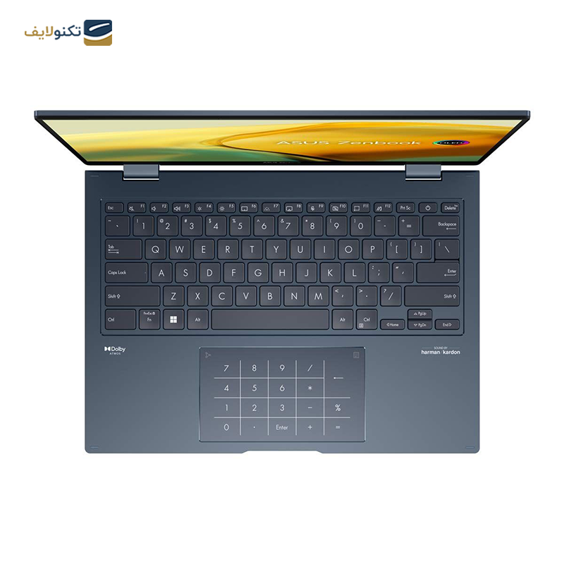 لپ تاپ ایسوس 14 اینچی مدل Zenbook 14 Flip OLED UP3404VA i7 1360P 16GB 512GB - Asus Zenbook 14 Flip OLED UP3404VA i7 1360P 16GB RAM 512GB SSD