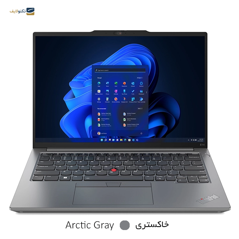 لپ تاپ لنوو 14 اینچی مدل ThinkPad E14 i7 1355U 8GB 512GB MX550 - Lenovo ThinkPad E14 Gen 4 i7 1355U 8GB RAM 512GB SSD MX550