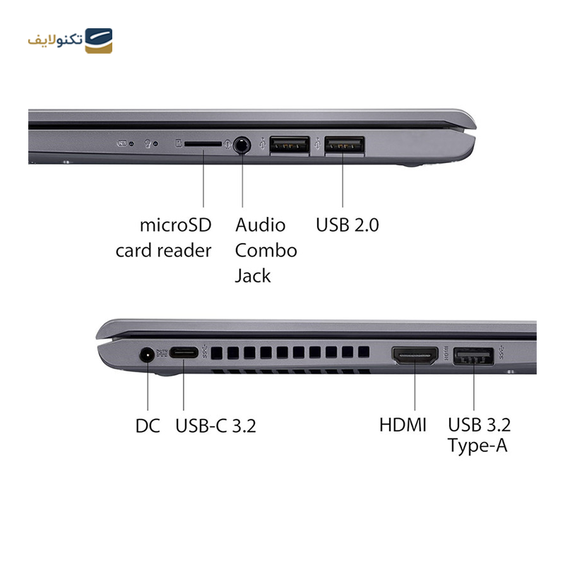 لپ تاپ ایسوس 14 اینچی مدل Vivobook 14 M415DA R3 3250U 12GB 1TB - ASUS Vivobook 14 M415DA R3 3250U 12GB RAM 1TB SSD Radeon Graphics