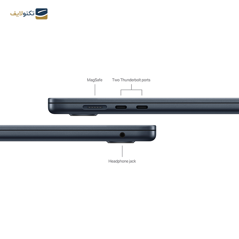 لپ تاپ اپل 15.3 اینچی مدل MacBook Air MRYU3 M3 2024 8GB 256GB LLA - MacBook Air MRYU3 M3 2024 8GB 256GB LLA