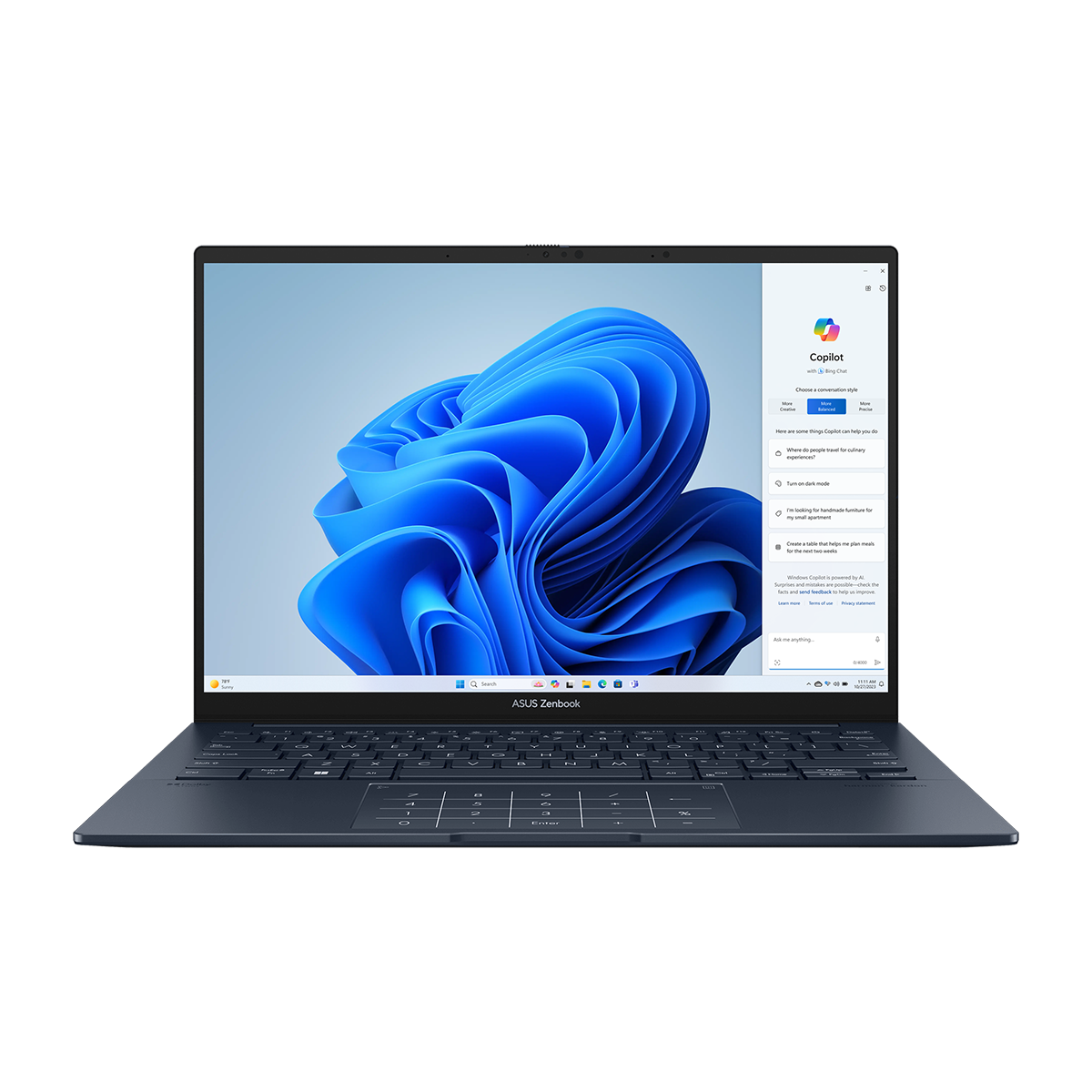 لپ تاپ ایسوس 14 اینچی مدل Zenbook 14 OLED UX3405M Ultra 9 185H 32GB 1TB - ASUS Zenbook 14 OLED UX3405M Ultra 9 185H 32GB 1TB SSD Arc Graphics