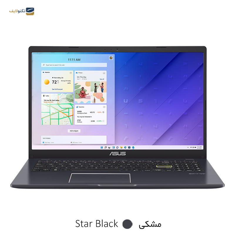 لپ تاپ ایسوس 15.6 اینچی مدل Vivobook Go E510MA 4GB 2TB - Asus E510MA-BR1096 N4020 4GB RAM 2TB SSD Intel UHD600 15.6 inch HD Laptop