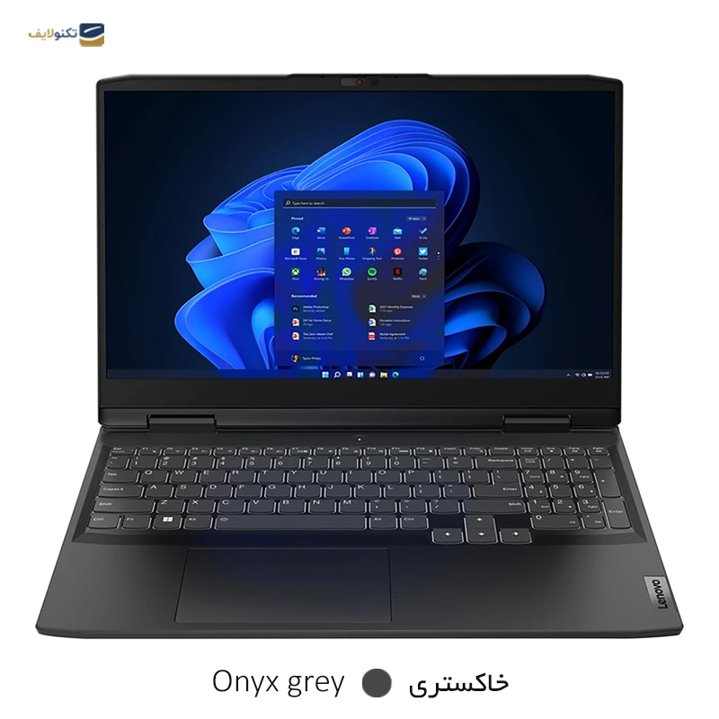 لپ تاپ لنوو 15.6 اینچی IdeaPad Gaming 3 i5 12450H 8GB 512GB RTX3050 - Lenovo IdeaPad Gaming 3 15IAH7 12450H 8GB RAM 512GB SSD 4GB RTX3050