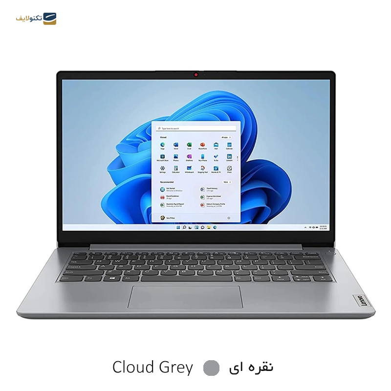 لپ تاپ لنوو 14 اینچی مدل IdeaPad 1 i7 1255U 40GB 1TB - Lenovo IdeaPad 1 14LAU7 i7 1255U 40GB RAM 1TB SSD Iris Xe