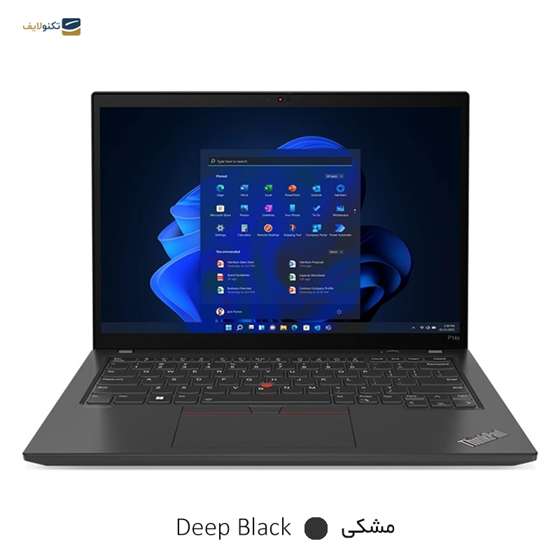 لپ تاپ لنوو 14 اینچی مدل ThinkPad P14s i7 1360P 16GB 512GB - Lenovo ThinkPad P14s i7 1360P 16GB RAM 512GB SSD
