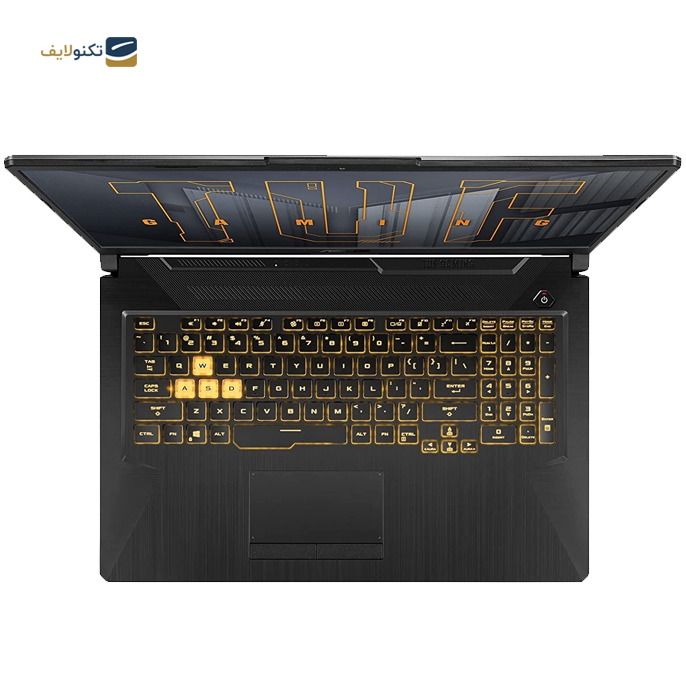  لپ تاپ 17.3 اینچی ایسوس مدل TUF Gaming F17 FX706HE-211.tm17 - Asus i5 11260H-8GB-512GB SSD-4GB GEFORCE RTX 3050TI GDDR6-IPS 17.3 inch FHD Laptop