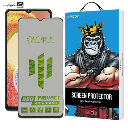محافظ صفحه نمایش حریم شخصی اپیکوی مدل Cactus-ESD-Privacy مناسب برای گوشی موبایل سامسونگ Galaxy A04 - 04s - 04e - F04 - M02s - Glass Screen Protector Epicoy Cactus-ESD-Privacy For Samsung Galaxy A04 - 04s - 04e - F04 - M02s