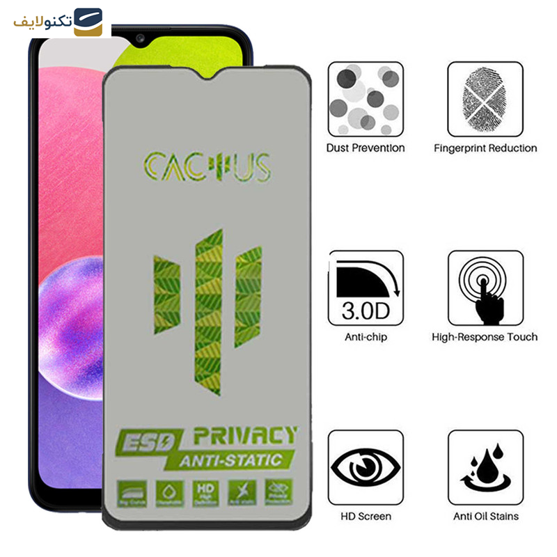 محافظ صفحه نمایش حریم شخصی اپیکوی مدل Cactus-ESD-Privacy مناسب برای گوشی موبایل سامسونگ Galaxy A03 4G - A03s - Core - A02 - A02s - Glass Screen Protector Epicoy Cactus-ESD-Privacy For Samsung Galaxy A03 4G - A03s - Core - A02 - A02s