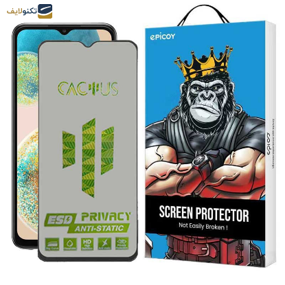 محافظ صفحه نمایش حریم شخصی اپیکوی مدل Cactus-ESD-Privacy مناسب برای گوشی موبایل سامسونگ Galaxy A23 5G/4G - A14 5G/4G A13 5G/4G - Glass Screen Protector Epicoy Cactus-ESD-Privacy For Samsung Galaxy A23 5G-4G - A14 5G-4G A13 5G-4G
