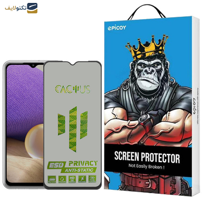 محافظ صفحه نمایش اپیکوی مدل Cactus-ESD-Privacy مناسب برای گوشی موبایل سامسونگ Galaxy A32 5G - A12 4G - M12 - M32 5G - F12 - Glass Screen Protector Epicoy Cactus-ESD-Privacy For Samsung Galaxy A32 5G-A12 4G- M12 - M32 5G-F12