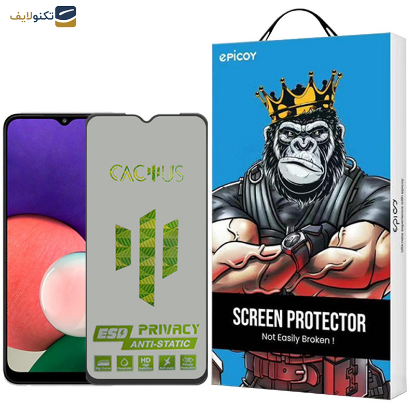 محافظ صفحه نمایش حریم شخصی اپیکوی مدل Cactus-ESD-Privacy مناسب برای گوشی موبایل سامسونگ Galaxy A22 5G - F42 5G - Glass Screen Protector Epicoy Cactus-ESD-Privacy For Samsung Galaxy A22 5G-F42 5G