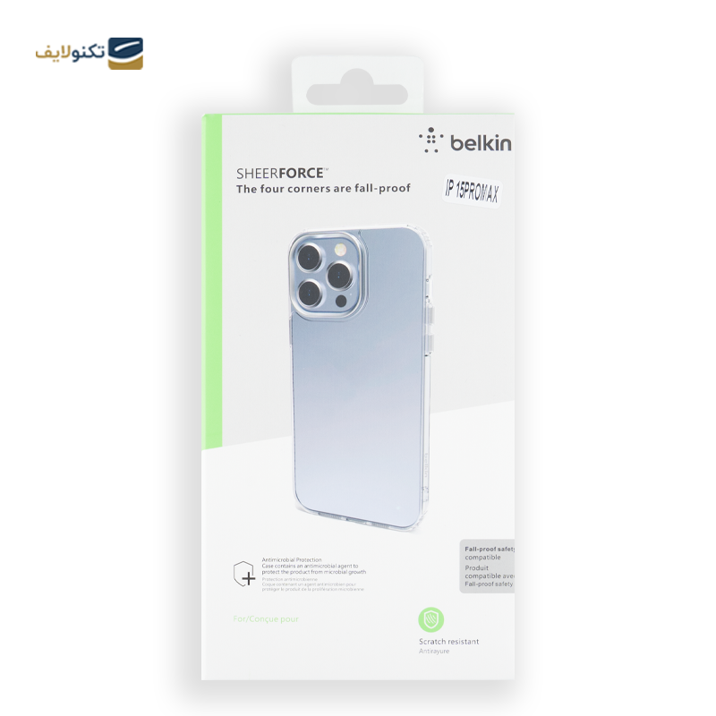 کاور گوشی اپل iPhone 15 Pro Max مدل Belkin SheerForce - Belkin SheerForce Apple iPhone 15 Pro Max Mobile Phone Cover