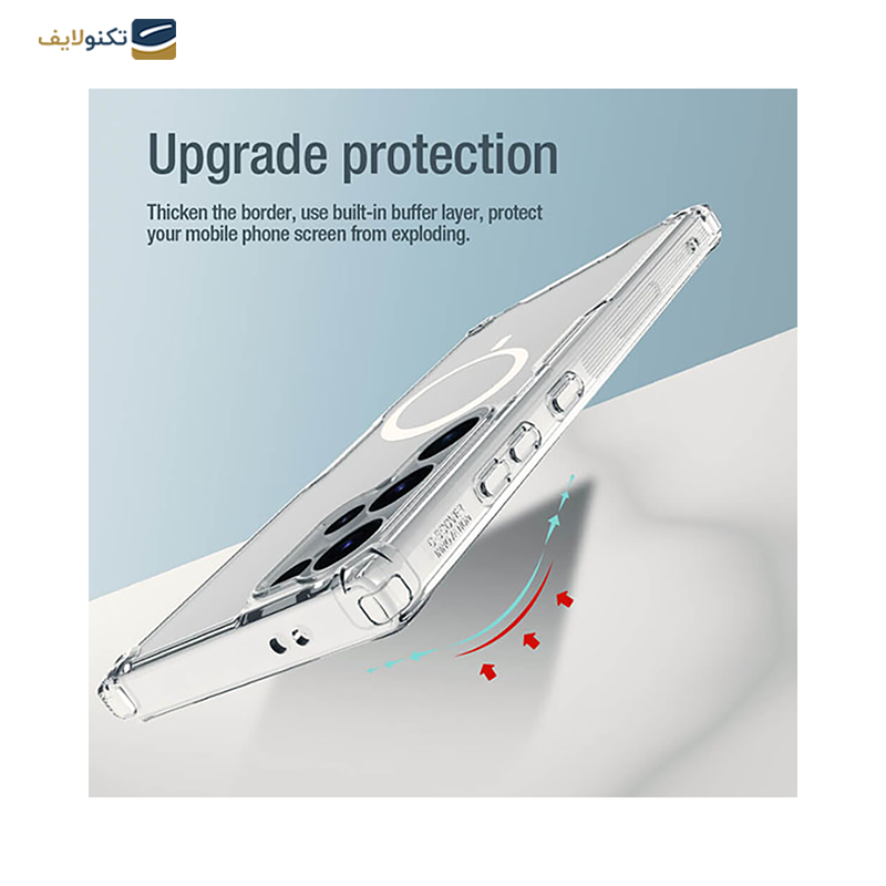 قاب گوشی سامسونگ Galaxy S24 Ultra نیلکین مدل Nature TPU Pro Magnetic مگ سیف - Nillkin Nature TPU Pro Magnetic For Galaxy S24 Ultra