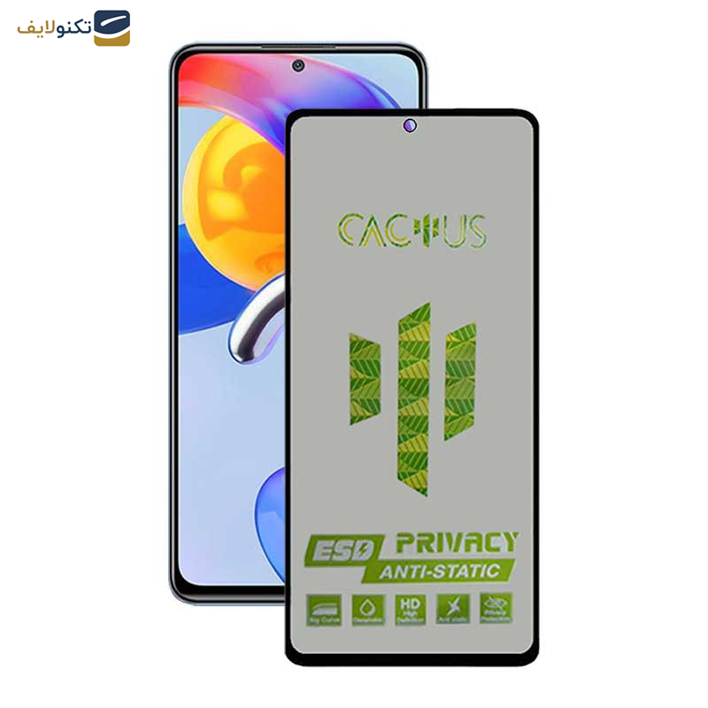 محافظ صفحه نمایش حریم شخصی اِپیکوی مدل Cactus-ESD-Privacy مناسب برای گوشی موبایل شیائومی Redmi Note 11 Pro Plus - Note 11 Pro 4G/5G/China - Note 10 Pro Max - Note 10 Pro 4G/India - Epicoy Cactus-Privacy Glass Screen Protector For Xiaomi Redmi Note 11 Pro Plus - Note 11 Pro 4G-5G-China - Note 10 Pro Max - Note 10 Pro 4G-India