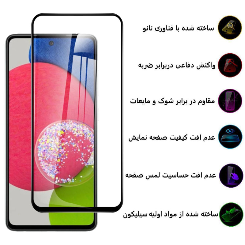 گلس گوشی سامسونگ گلکسی A51 5G/A52s بوف 5D مدل F33 - Buff F33 Galaxy A52s /A51 5G Screen Protector