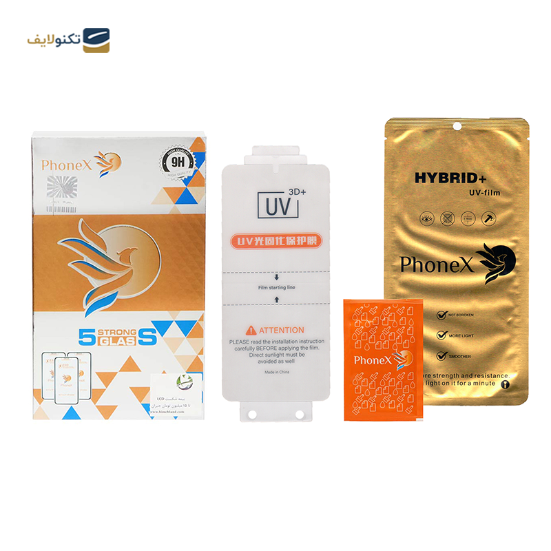 گلس گوشی سامسونگ Galaxy S22 Plus فونکس مدل ESD به همراه بیمه شکستگی - Phonex ESD Screen Protector for Samsung Galaxy S22 Plus