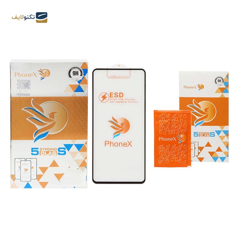 گلس گوشی اپل iphone 13 Pro Max فونکس مدل ESD به همراه بیمه شکستگی - Phonex ESD Screen Protector for Apple iphone 13 Pro Max