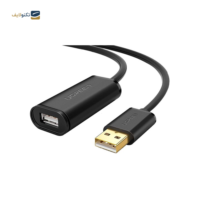 کابل تبدیل USB نری به مادگی یوگرین US121 مدل 10321 طول 10 متر - UGREEN US121-10321 USB2.0 Extension Cable 10m