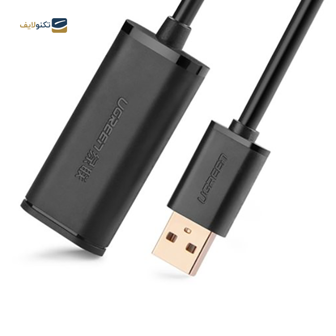 کابل تبدیل USB نری به مادگی یوگرین US121 مدل 10321 طول 10 متر - UGREEN US121-10321 USB2.0 Extension Cable 10m