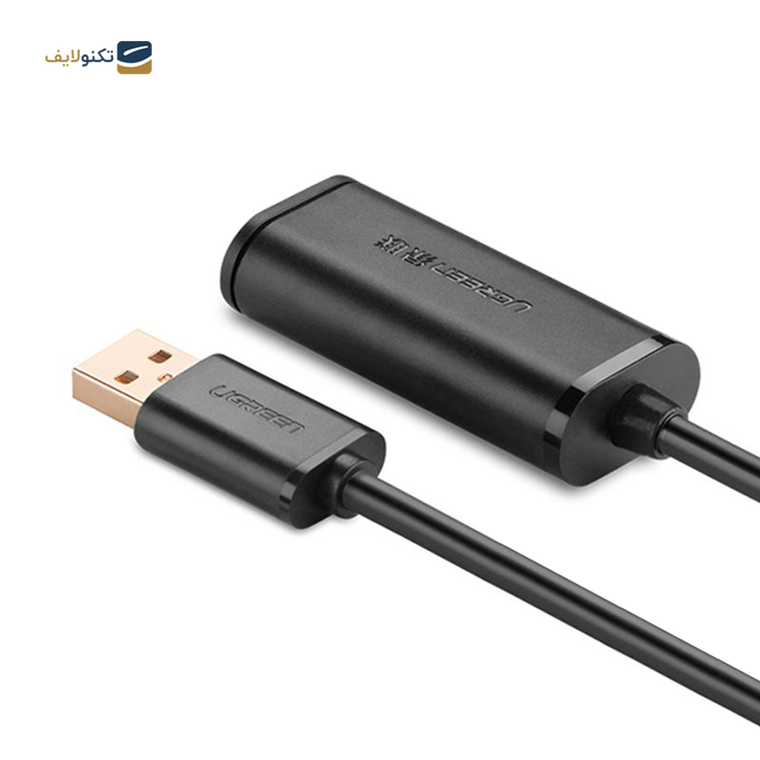 کابل تبدیل USB نری به مادگی یوگرین US121 مدل 10321 طول 10 متر - UGREEN US121-10321 USB2.0 Extension Cable 10m