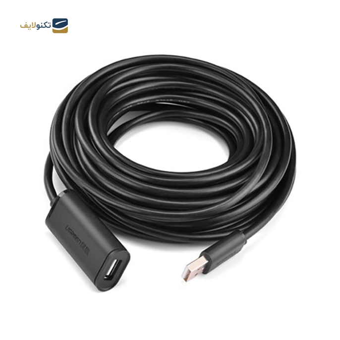 کابل تبدیل USB نری به مادگی یوگرین US121 مدل 10321 طول 10 متر - UGREEN US121-10321 USB2.0 Extension Cable 10m