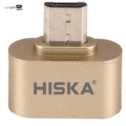 تبدیل OTG میکرو USB هیسکا مدل OT-02 - HISKA  OT-02 OTG USB To micro USB Adapter