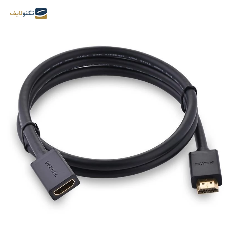 کابل افزایش طول HDMI یوگرین HD107 مدل 10142 طول 2 متر - UGREEN HD107-10142 HDMI Male to Female Extension Cable 2M