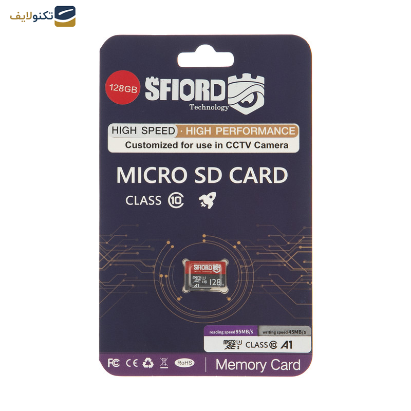 کارت حافظه microSDXC اسفیورد مدل Ultra A1 کلاس 10 استاندارد UHS-I سرعت 95MBps ظرفیت 128 گیگابایت - 