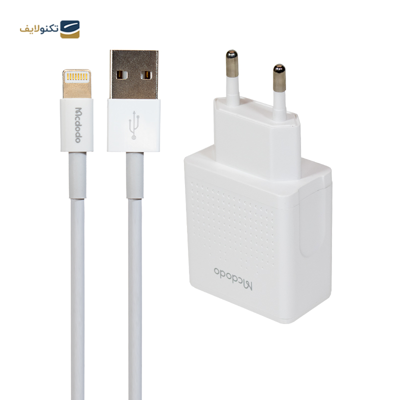 شارژر دیواری مک دودو مدل CH-3970 توان 12 وات به همراه کابل لایتنینگ - Mcdodo CH-3970 Wall Charger