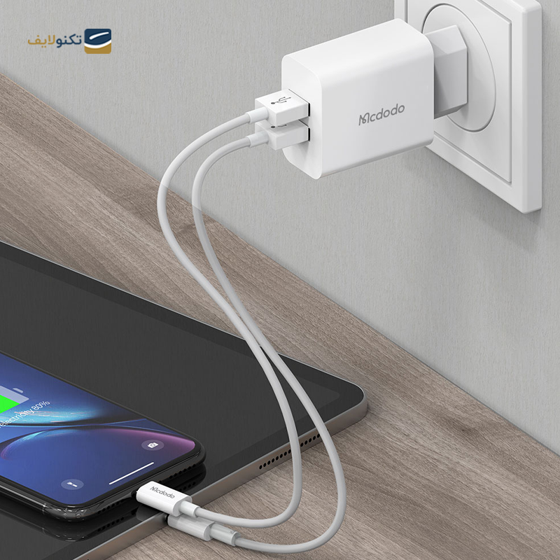 شارژر دیواری مک دودو مدل CH-6720 توان 12 وات به همراه کابل لایتنینگ - Mcdodo CH-6720 Wall Charger