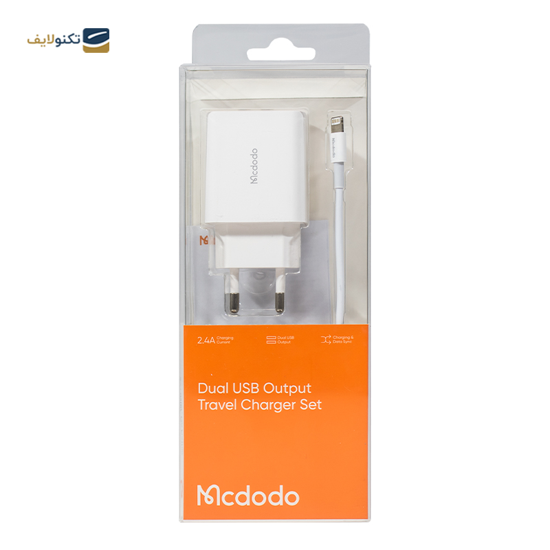 شارژر دیواری مک دودو مدل CH-6720 توان 12 وات به همراه کابل لایتنینگ - Mcdodo CH-6720 Wall Charger