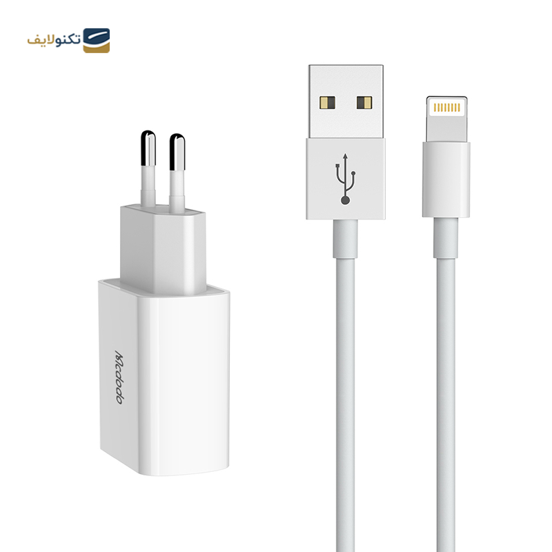 شارژر دیواری مک دودو مدل CH-6720 توان 12 وات به همراه کابل لایتنینگ - Mcdodo CH-6720 Wall Charger