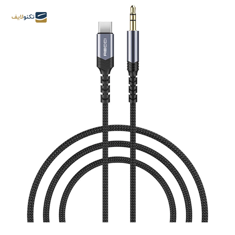 کابل AUX به تایپ سی رسی مدل RDS-A27 طول 1.20 متر - Recci RDS-A27 AUX to USB-C Cable 1.20m