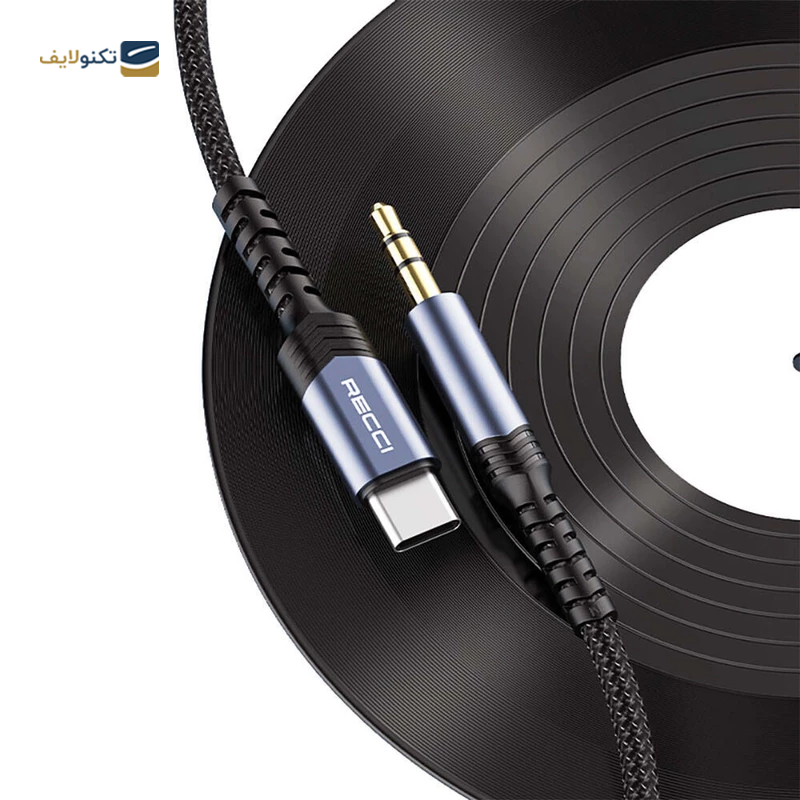 کابل AUX به تایپ سی رسی مدل RDS-A27 طول 1.20 متر - Recci RDS-A27 AUX to USB-C Cable 1.20m
