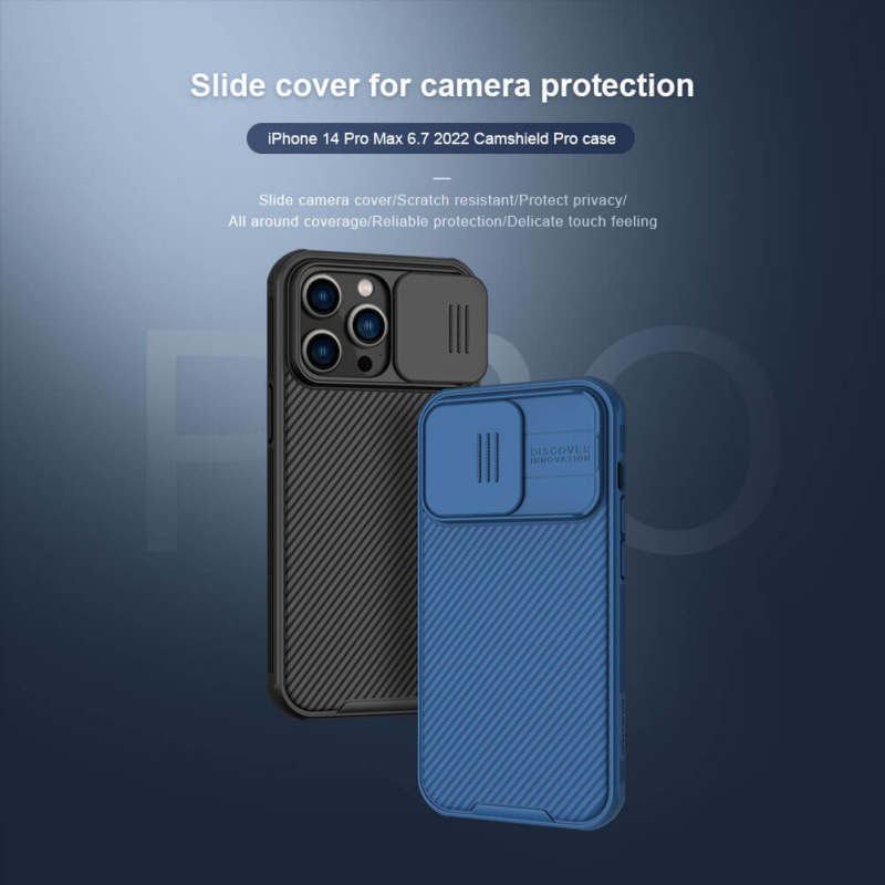 کاور گوشی اپل iPhone 14 pro max نیلکین مدل Camshield Pro - Nillkin CamShield Pro cover for iPhone 14 pro max