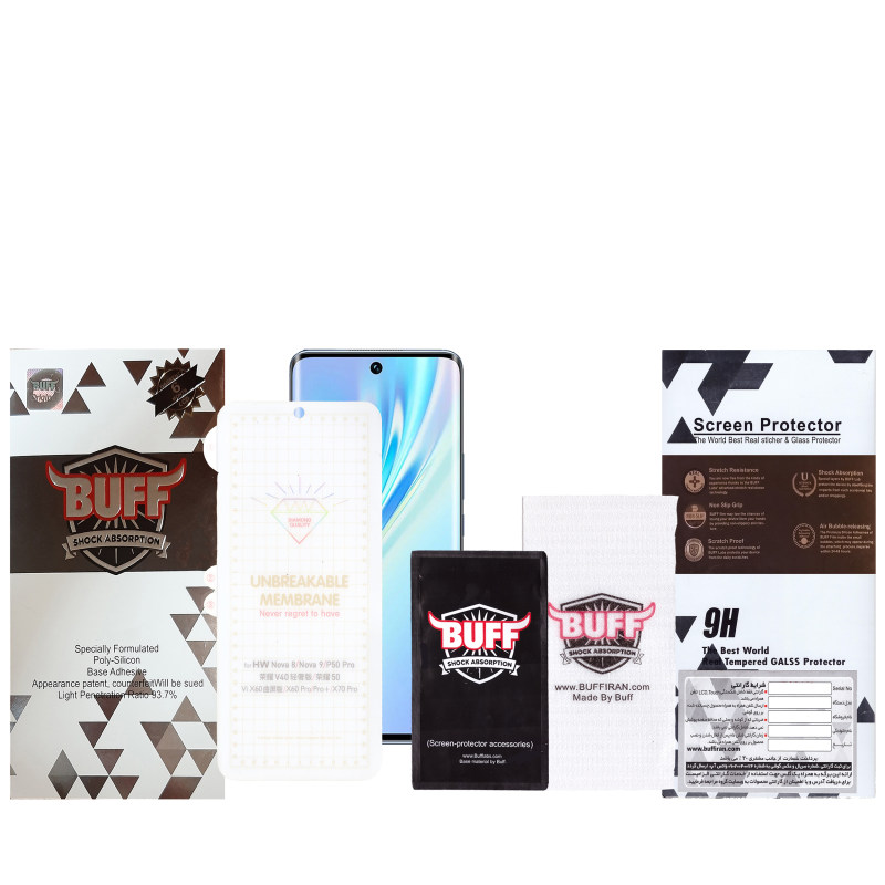 گلس گوشی آنر 50/V40 Lite/ Nova 8/Nova 9/P50 Pro بوف مدل Hg15 - Buff Hg15 V40 Lite/ Nova 8/Nova 9/P50 Pro Screen Protector