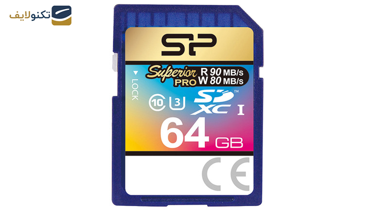 کارت حافظه SDXC سیلیکون پاور مدل Superior Pro کلاس 10 استاندارد UHS-I U3 سرعت 90MBps ظرفیت 64 گیگابایت - 