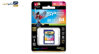 کارت حافظه SDXC سیلیکون پاور مدل Superior Pro کلاس 10 استاندارد UHS-I U3 سرعت 90MBps ظرفیت 64 گیگابایت - 