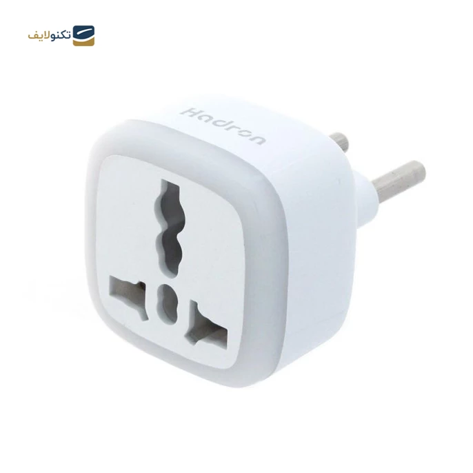 شارژر دیواری اپل مدل 20 وات B/A به همراه تبدیل 3 به 2 هادرون مدل A10-1 چراغدار - Apple 20 Watt Wall Charger B/A with Hadron Adapter Plug