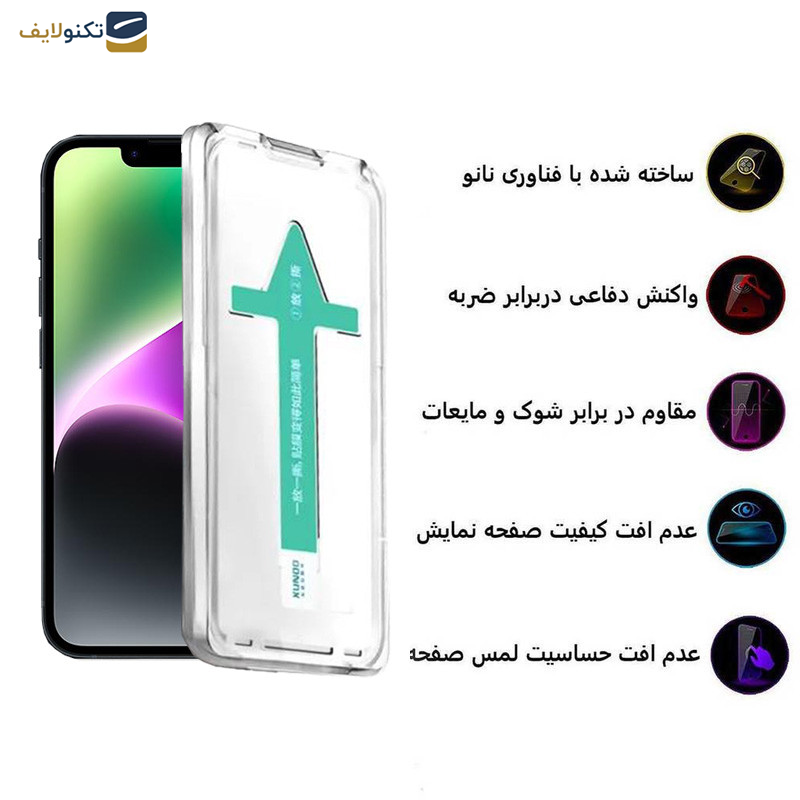 گلس گوشی اپل iPhone 13-14-13 Pro اپیکوی مدل Xundd Axe Easy install  - Epicoy Xundd Axe Easy install Glass Screen Protector For Apple iPhone 13-14-13 Pro