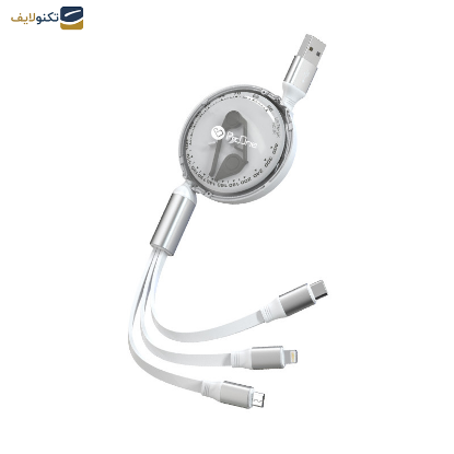 کابل تبدیل USB به USB-C - microUSB - لایتنینگ پرووان مدل PCC118R - ProOne PCC118R USB to USB-C - microUSB - Lightning conversion cable