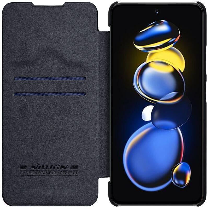 کیف کلاسوری گوشی شیائومی Poco X4 GT 5G نیلکین مدل QIN Leather Case - Nillkin QIN Leather Bag for Poco X4 GT 5G