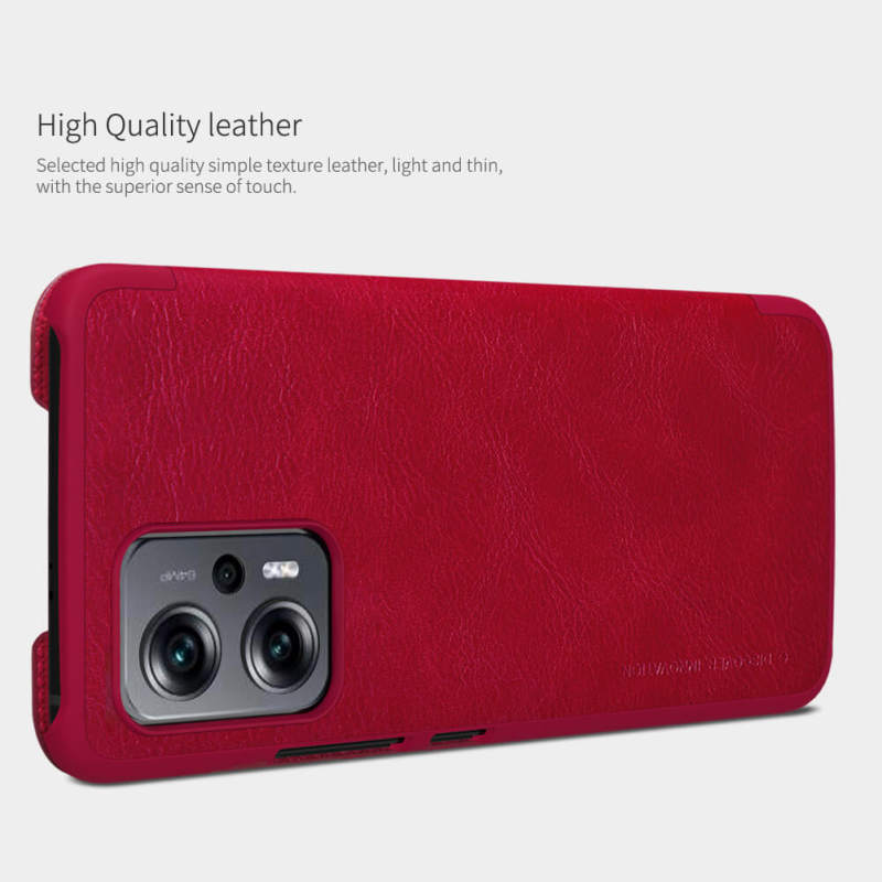 کیف کلاسوری گوشی شیائومی Poco X4 GT 5G نیلکین مدل QIN Leather Case - Nillkin QIN Leather Bag for Poco X4 GT 5G