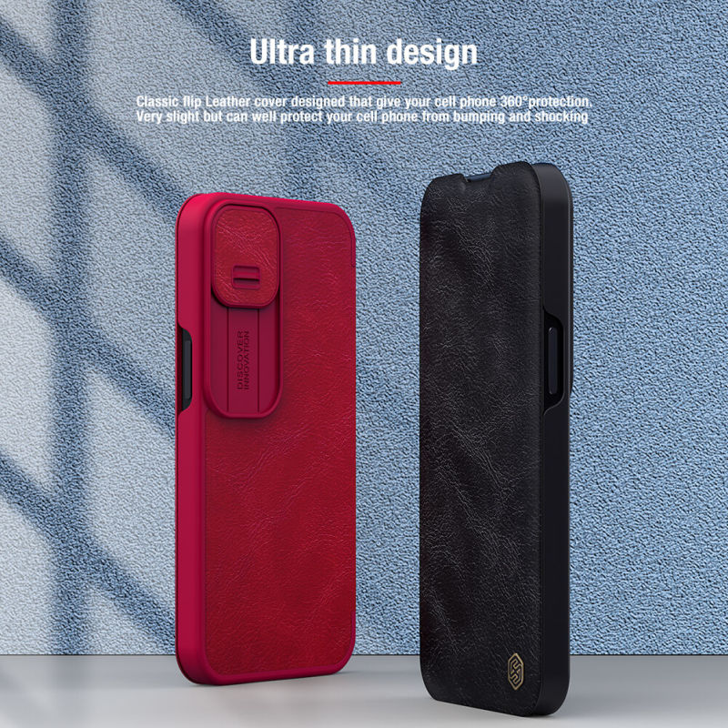 کیف کلاسوری گوشی اپل iPhone 13 Pro Max نیلکین مدل Qin Pro Leather - Nillkin Qin Pro Leather Bag for iPhone 13 Pro Max