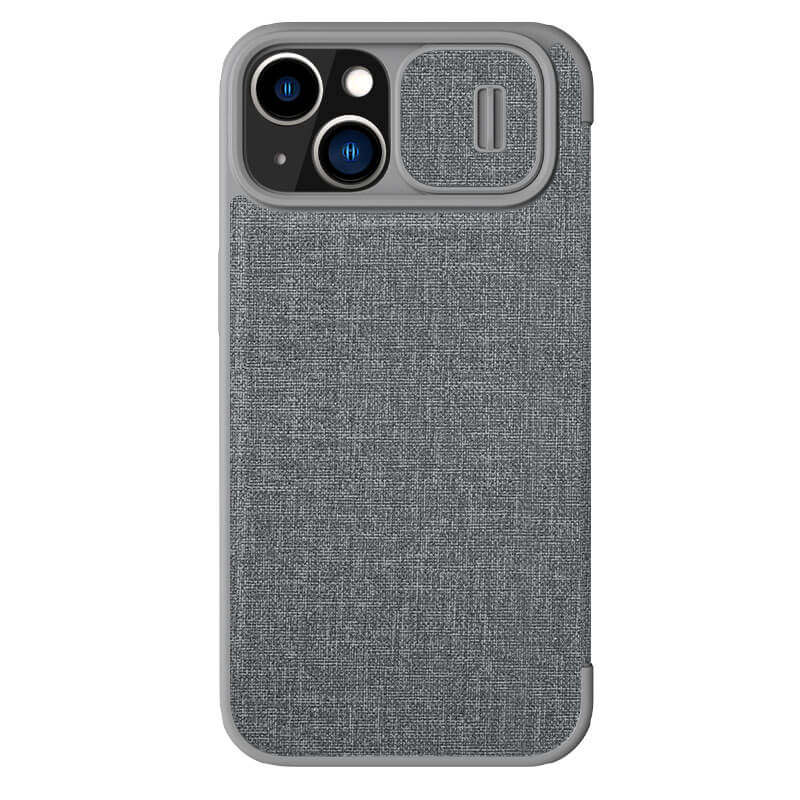 کیف کلاسوری گوشی اپل iPhone 14 Plusنیلکین مدل Qin Pro Plain Cloth - Nillkin Qin Pro Plain Cloth cover for iPhone 14 Plus