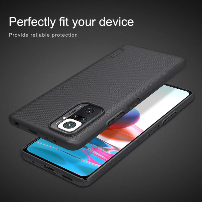 کاور گوشی شیائومی Redmi Note 10 Pro 4G / Redmi Note 10 Pro Max نیلکین مدل Super Frosted Shield - Nillkin Super Frosted Shield Case Cover for Redmi Note 10 Pro 4G / Redmi Note 10 Pro Max