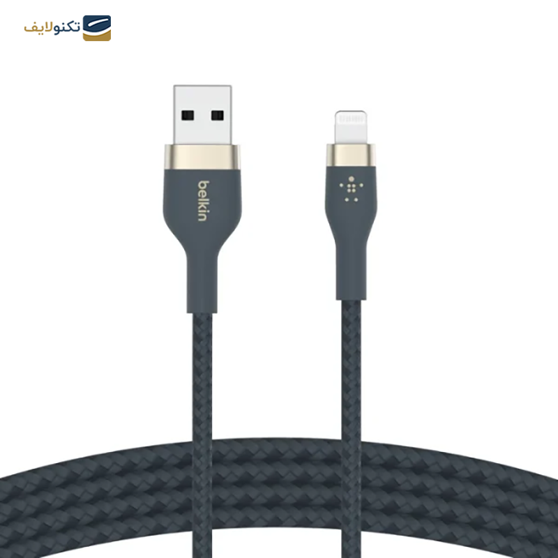 کابل تبدیل لایتنینگ بلکین مدل BOOST Charge Pro Flex طول 3 متر - Belkin BOOST↑Charge Pro Flex Lightning To USB-A Cable (3m)