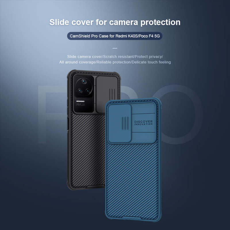 کاور گوشی شیائومی Redmi K40S / Poco F4 5G نیلکین مدل CamShield Pro  - Nillkin CamShield Pro Case cover for Redmi K40S / Poco F4 5G